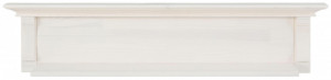 Raft de perete Mitu, lemn masiv, alb, 100 x 18 x 22 cm - Img 4