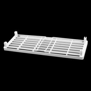 Raft pliabil pentru bucatarie Sourcingmap, plastic/metal, alb, 39 x 14 x 18.5 cm - Img 4