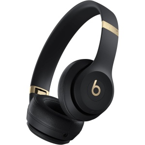RESIGILAT Casti On-Ear Beats Solo 4, Wireless, Bluetooth, Autonomie 50 ore, Negru-Auriu