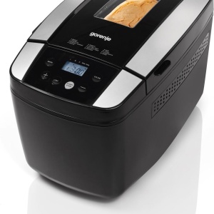 RESIGILAT - MASINA DE FACUT PAINE GORENJE BM1210BK, 800W, Capacitate 900-1200g, 12 programe, Functie mentinere la cald, Negru