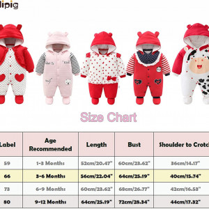 Salopeta pentru copii Balipig, rosu/albastru/alb, bumbac, 1-3 luni - Img 2