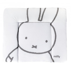 Salteluta de schimbat Miffy, bumbac, alba, 4 x 85 cm - Img 3
