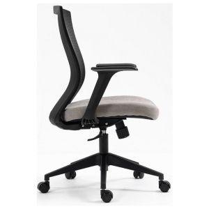 Scaun birou egonomic SL Q328, inaltime reglabila, spatar mesh, Negru/Gri - Img 2