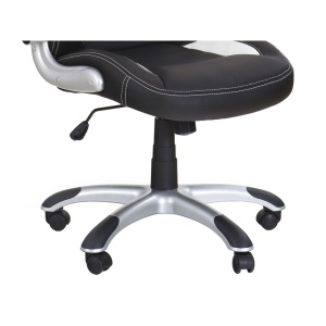 Scaun directorial piele ecologica, HM SATURN, negru - Img 3