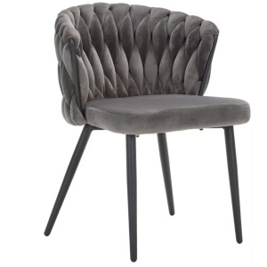 Scaun Livetastic Gri Catifea, 63/58/78 cm