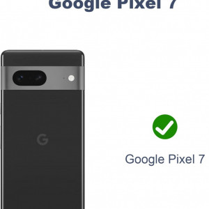 Set 2 folii si 2 protectii pentru camera compatibile cu Google Pixel 7 PhoCathy, sticla securizata, transparent/negru, 6,3 inchi