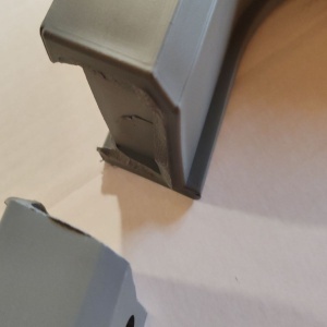 Set 2 scaune de gradina/terasa fara brate, Progarden, Eolo, polipropilena, alb cu picioare gri, 45x49.5x81 cm, Resigilat, Grad B - Img 3