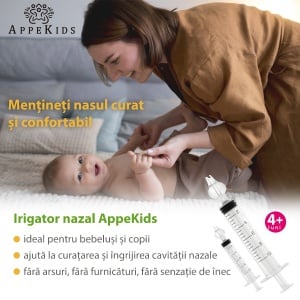 Set 2 seringi pentru lavaj nazal, APPEKIDS, 10ml, 4Luni+ - Img 4