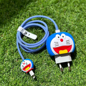 Set de 3 accesorii de protectie a cablului de incarcare Enzuis, PVC, multicolor
