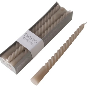 Set 6 lumanari cilindrice Twisto albe - Img 2