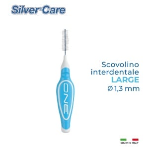 Set 8 periute interdentare Silver Care Large Size 4-1,3 mm capac protectie culoare Albastru - Img 2