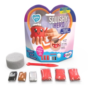 Set Air Clay cu argila usoara pentru modelaj Lovin - 6 culori - Squishy Hero - Cupcao - Img 2