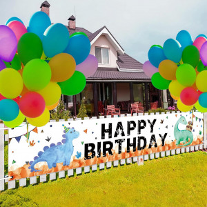 Set banner si 30 baloane pentru aniversare Generic, latex/poliester, multicolor