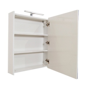 Set Baza, lavoar baie GN0541 cu usi si oglinda GN5011 - 60 cm alb - Img 3