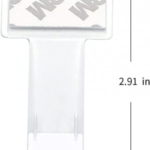 Set de 10 clipsuri pentru tichet de parcare auto Tochek, plastic, transparent, 7,4 x 3,88 cm - Img 2