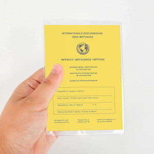 Set de 10 coperti pentru pasaport/carnet Mizijia, PVC, transparent, 150 X 110 mm - Img 2