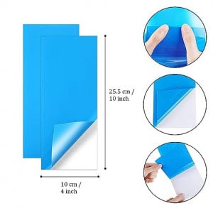 Set de 10 plasturi adezivi pentru reparatii piscine Yunlex, PVC, albastru, 25,5 x 10 cm - Img 4