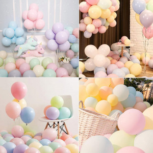 Set de 100 de baloane pentru petrecere JIASHA, latex, multicolor, 25 cm - Img 1