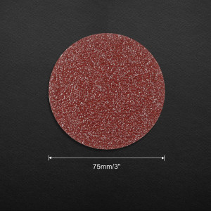 Set de 100 de discuri abrazive Leontool, oxid de aluminiu, rosu, 800, 7,5 cm - Img 2