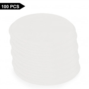 Set de 100 filtre pentru palnie Stonylab, hartie, alb, 46 mm - Img 4