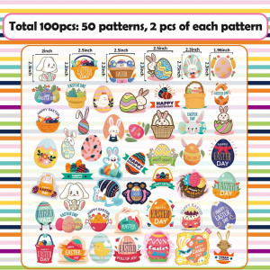 Set de 100 stickere pentru Paste Leesgel, PVC, multicolor - Img 7
