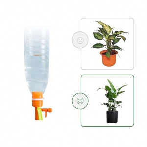 Set de 16 picuratoare pentru plante automate Qilucky, plastic, verde/portocaliu, 16,5 x 3,6 x 2 cm