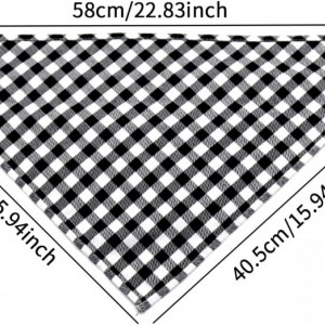 Set de 2 batiste pentru caini/pisici HEIGOO, bumbac, rosu/negru/alb, 40,5 x 58 cm - Img 5