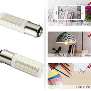 Set de 2 becuri BQHY, LED, BD15, metal/plastic, 5,5 x 1,7 cm