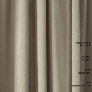 Set de 2 draperii Lilijan Home & Curtain, poliester, bej, 140 x 265 cm