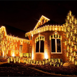 Set de 2 instalatii de Craciun Grandisk, 144 LED-uri, alb cald, 6,3 m - Img 6