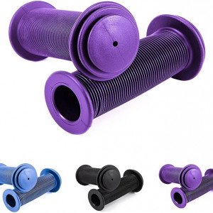 Set de 2 mansoane pentru bicicleta Zyxtly, TPR, violet, 105 x 90 mm