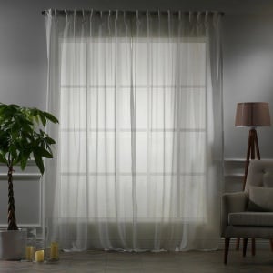 Set de 2 perdele Lilijan Home & Curtain, textil, crem, 140 x 265 cm