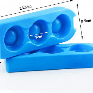 Set de 2 racitoare cu gheata pentru doze Ilauke, plastic, albastru, 26,5 x 9,5 x 4 cm - Img 6