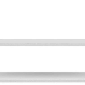 Set de 2 rafturi Saturn, albe, 107/2,2/45 cm - Img 2