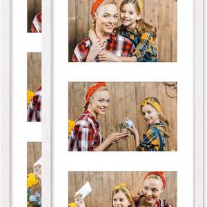 Set de 2 rame foto ATOBART, plexiglas/lemn, alb, 39,6 x 20,6 cm - Img 1