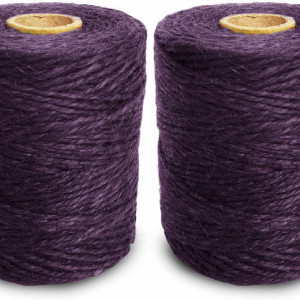 Set de 2 role de snur ANSIO, iuta, violet, 152 m