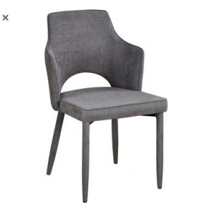Set de 2 scaune Alhena, gri deschis, 60x52x84.5cm