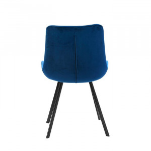 Set de 2 scaune Lilian, albastre, 84 x 54 x 61 cm - Img 4