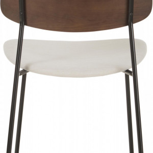 Set de 2 scaune Nadja, lemn/ metal/tesatura, 51 x 83 x 52 cm - Img 2