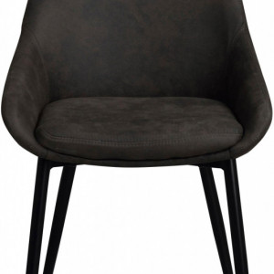 Set de 2 scaune Sierra, negre, 49 x 85 x 55 cm - Img 2