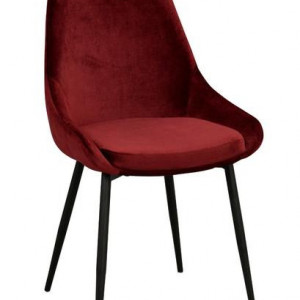 Set de 2 scaune Sierra, rosu, 85 x 55 x 49 cm