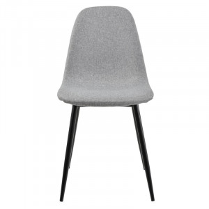 Set de 2 scaune tapitate Esposito, gri/negru, 86 x 46 x 54 cm - Img 6