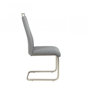 Set de 2 scaune tapitate Griffing, gri/argintiu, 102 x 43 x 56 cm - Img 2