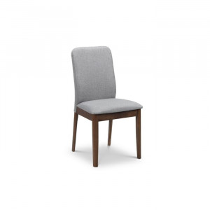 Set de 2 scaune tapitate Union, gri, 89 x 48 x 50 cm - Img 2