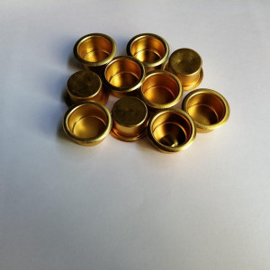 Set de 20 suporturi de lumanari Avalizard, metal, auriu, 1,9 cm 