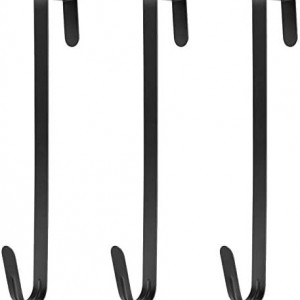 Set de 3 carlige pentru usa Walbison, metal, negru, 38, 2 x 5,4 cm - Img 6