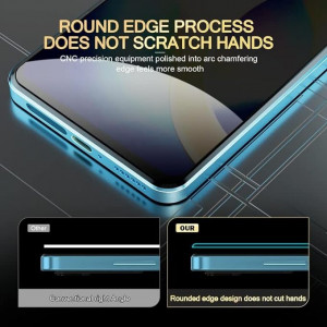 Set de 3 protectii ecran pentru iPhone 14 Pro, sticla securizata, 6.7 inch