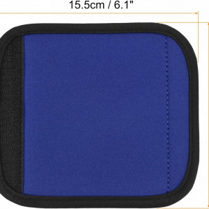 Set de 3 suporturi pentru manere genti/valize Sourcing map, EVA, albastru, 14.5 x 15.5 cm - Img 5
