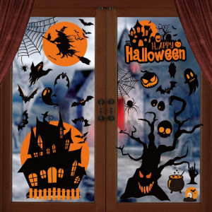 Set de 30 foi cu stickere pentru Halloween Fyvadio, hartie, multicolor, 19 x 30 cm - Img 4