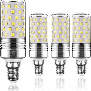 Set de 4 becuri Yiizon, LED, metal/plastic, alb rece, 32 x 104 mm, 15W